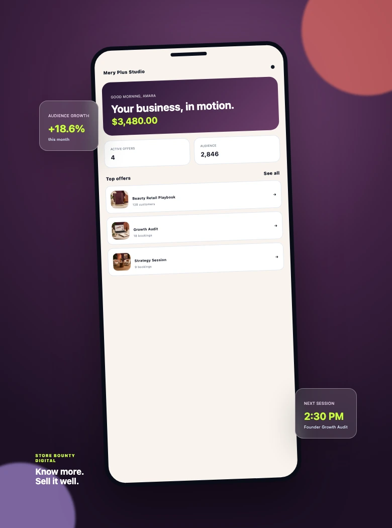 Mery Plus Studio Store Bounty Digital mobile workspace