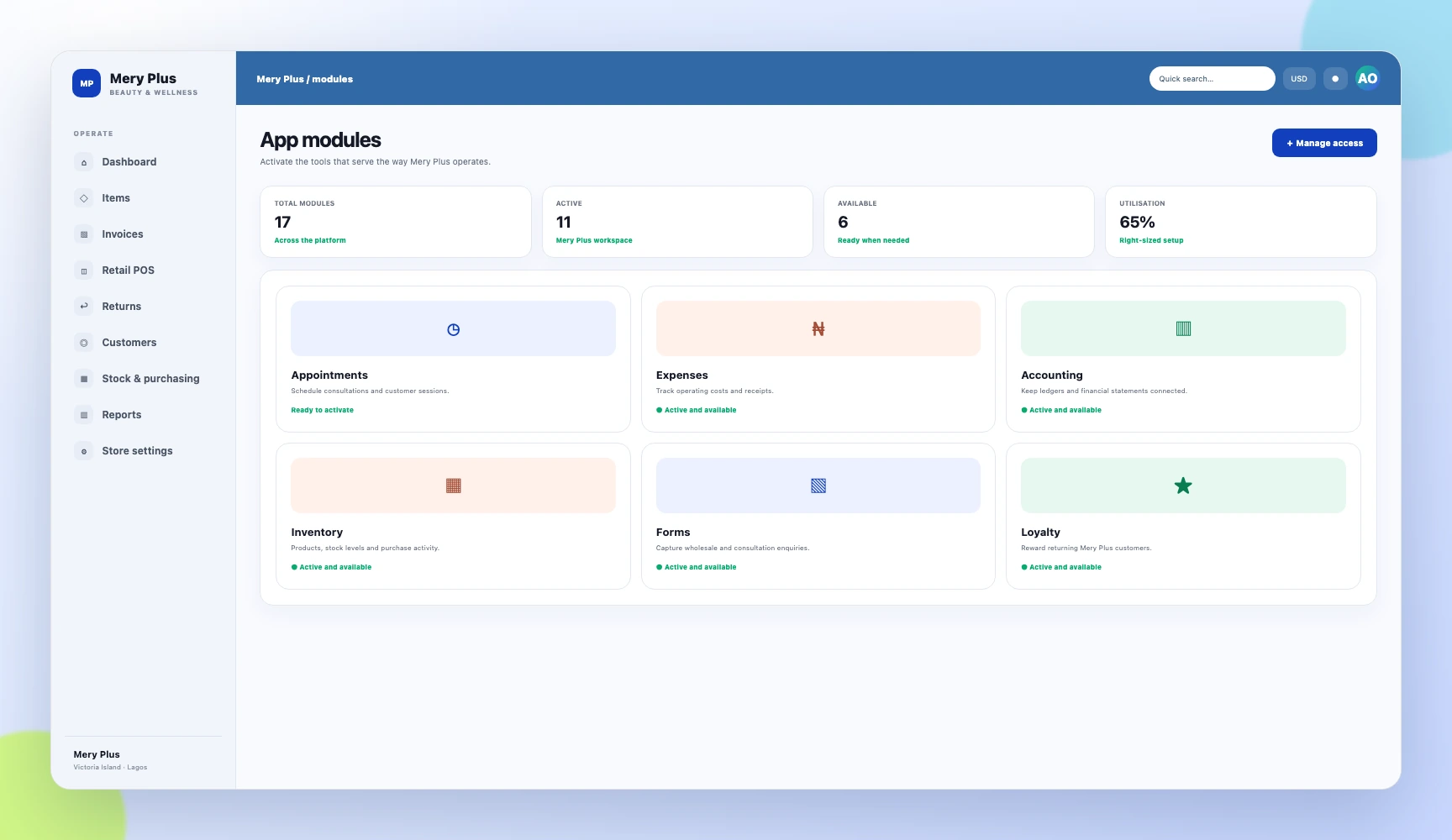 Store Bounty retail capability modules